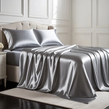 SET DI 4 PEZZI PER LETTO DI LUSSO IN SETA EGIZIANA