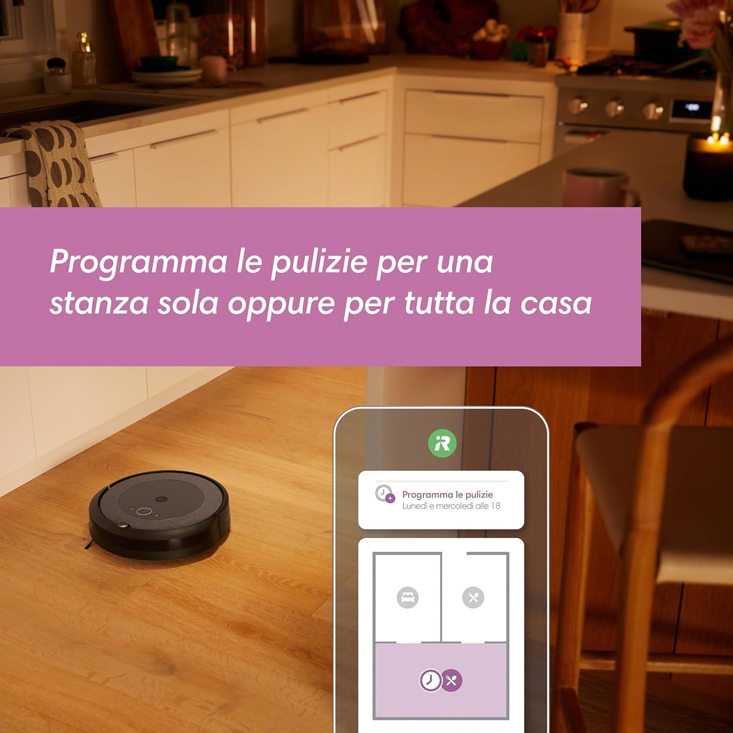 Robot Aspirapolvere Lavapavimenti, Mappatura Intelligente